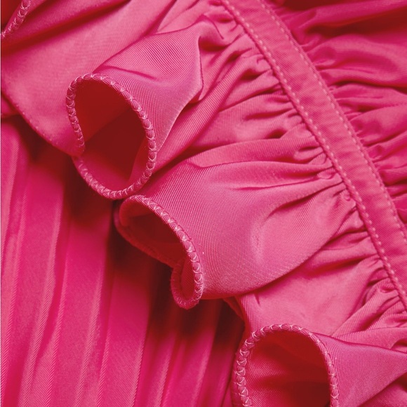 Amur Kitty Ruffle strap dress pink cabaret - Picture 4 of 9